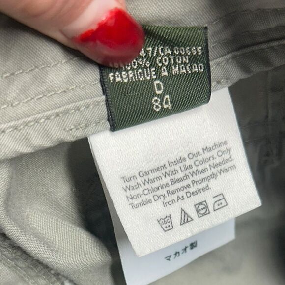 Eddie Bauer Gray High Waisted Straight Leg Cargo Style Pants Grey Loose Fit - Picture 7 of 12